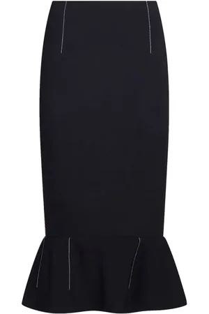 Marni Pencil-nederdel med flounce-kant