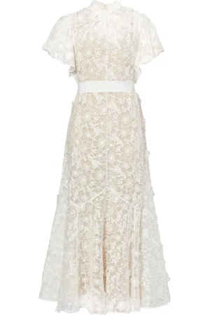 Erdem Celestina kjole i organza med cutwork
