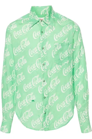 ERL X Coca-Cola skjorte med monogramtryk