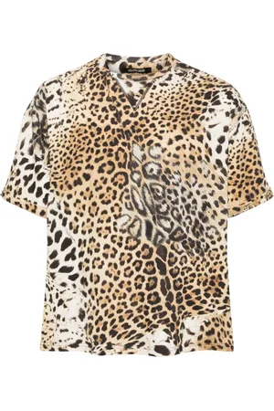 Roberto Cavalli Sweatshirt med jaguar-tryk