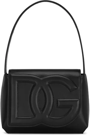 Dolce & Gabbana Logopræget skuldertaske i læder
