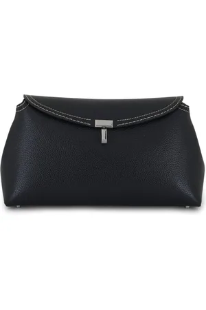 Totême T-Lock clutch i læder