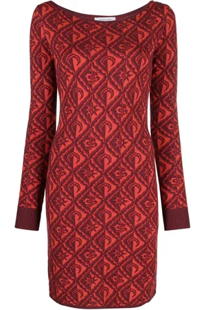 Marine Serre Kort Moon Diamant nederdel i jacquard
