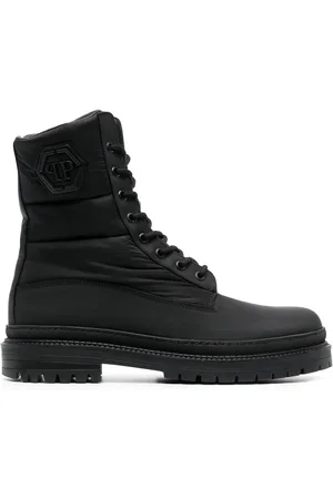 Philipp Plein Logoprægede ankelstøvler