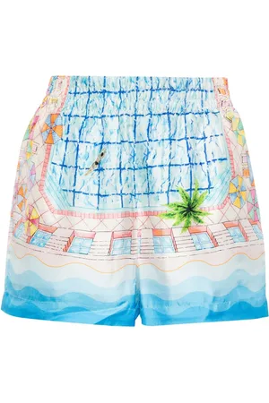 Casablanca Le Plongeon shorts i silke