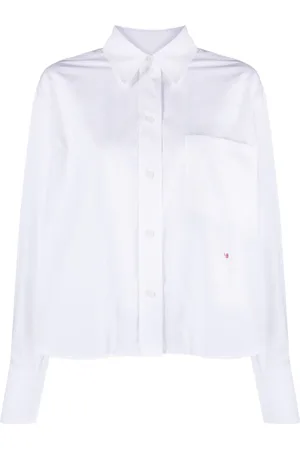 Victoria Beckham Skjorte i poplin med broderet logo