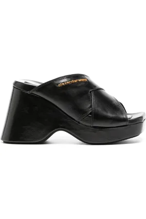 Alexander Wang Float 105mm lædersandaler med plateausål