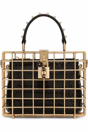 Dolce & Gabbana Dolce Box cage-taske med tophåndtag og rose