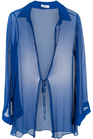 AMIR SLAMA Saida de Praia strand cover-up i silke