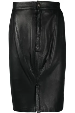Alaïa Faconsyet nederdel i læder fra 1980