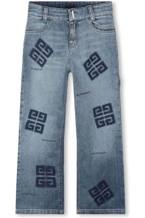 Givenchy Jeans med lige ben, 4G-tryk og mellemhøj talje