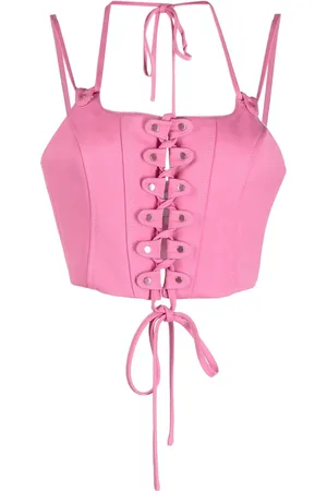 MONSE Bustier-top med nitter og snøre