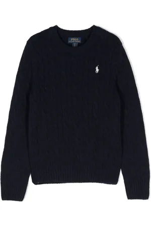 Ralph Lauren Kabelstrikket Polo Pony trøje