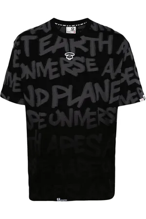 A Bathing Ape T-shirt med slogantryk