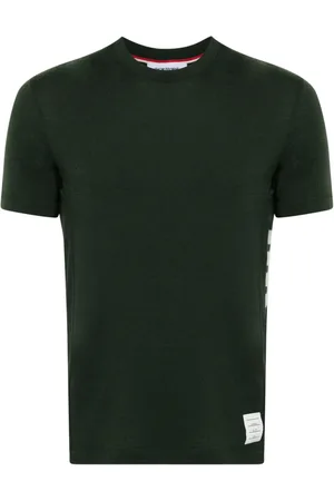 Thom Browne T-shirt i uld med stribedetalje