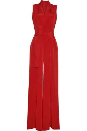 ADAM LIPPES Nansi jumpsuit i silke-crepe