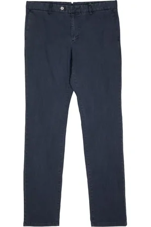 MAN ON THE BOON. Chinos med knaplukning