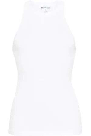 James Perse Ribstrikket tanktop med rund hals
