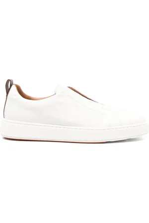 santoni Sneakers i læder med logotryk