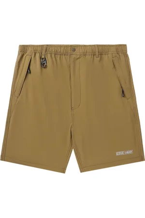 Izzue Shorts med lige ben og mellemhøj talje