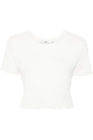 B+AB Tekstureret cropped top