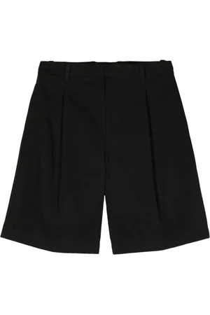 Jil Sander Shorts i lærred med lige ben