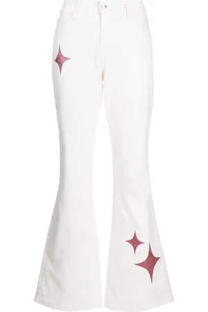 Madison.Maison Jeans med svaj og stjernetryk