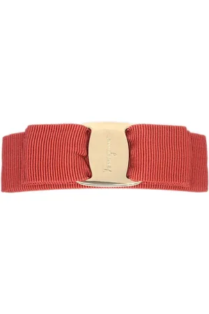 Salvatore Ferragamo 1990-2000 barrette-hårspænde i lærred med sløjfe