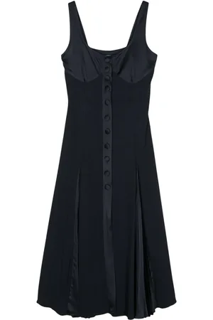 Dior Mellemlang kjole med knapper fra 1990