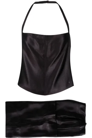 CHANEL Sæt med top og bukser med skinnende effekt fra 2010