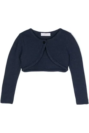 MONNALISA Cropped cardigan med hjertevedhæng