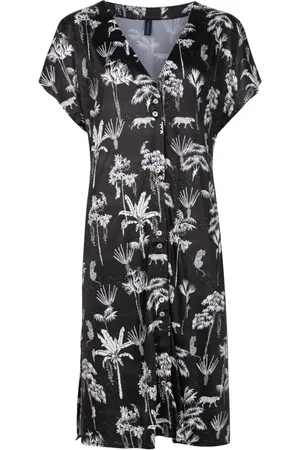 Lygia & Nanny Midi Artemis kjole med botanisk tryk
