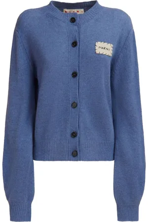 Marni Cardigan i kashmir med logomærke