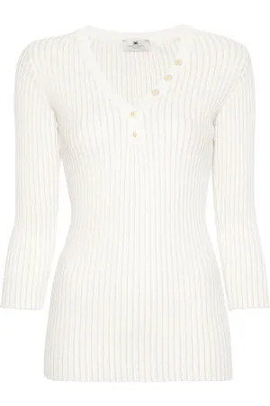Elisabetta Franchi Ribstrikket trøje
