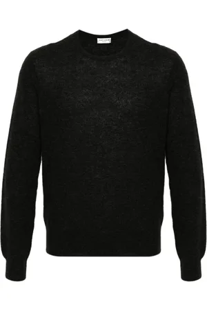 Saint Laurent Trøje i strik med meleret effekt
