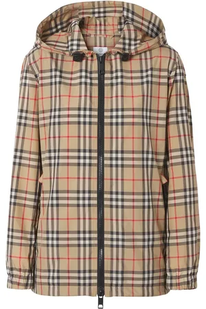 Burberry Jakke med hætte og vintage-tern