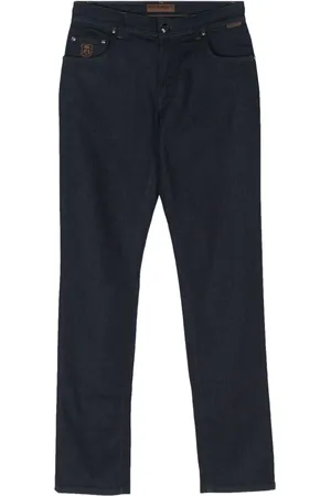 corneliani Jeans med lav talje og smal pasform