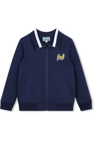 Kenzo Blazer i bomuldsblanding med logo