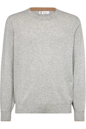 Brunello Cucinelli Pullover i kashmir med rund hals