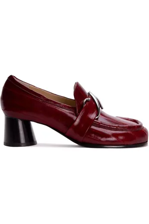 Proenza Schouler Loafers med høj hæl og logoplade