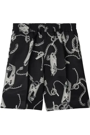 Burberry Shorts med kædetryk og lige ben