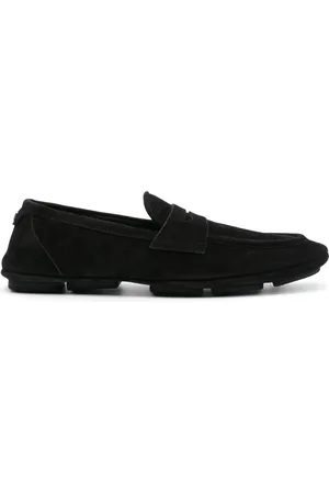 Dolce & Gabbana Loafers i ruskind med logoplade
