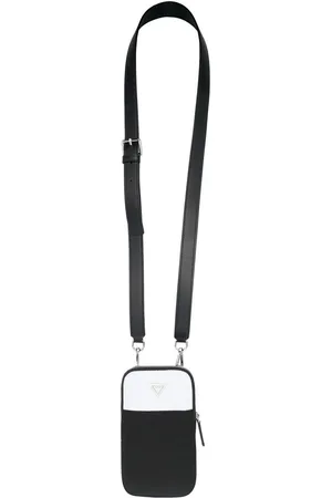 Emporio Armani Lædertaske med logoplade