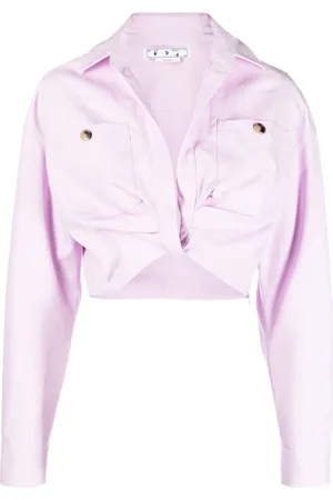 OFF-WHITE Cropped jakke med snoet front