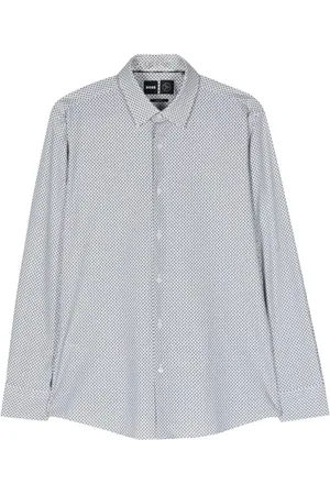 HUGO BOSS Skjorte med geometrisk tryk