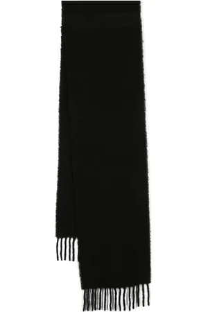Totême Tørklæde med monogram og lædermærke