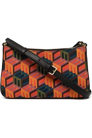 MCM Skuldertaske i jacquard med monogram