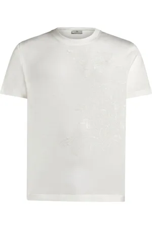 Etro T-shirt med broderet design