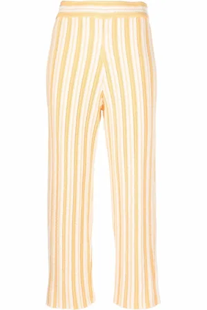 Jil Sander Cropped bukser med striber