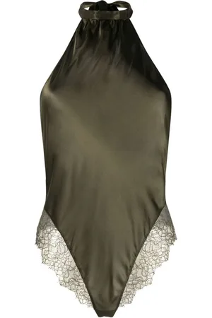 MAISON CLOSE Bodysuit med blondekant
